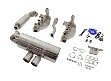 Kit d'échappement à soupapes commutables style « GT3 ». Porsche 911 3.2L 1984-89 - 3606501101, 90007428203, 93011119206, 93011119308, 91111119102, 90091009701, 9000760250C, 9996001111, 93011102200, 93011102203, 93021102501, PCG91121100, 3606001101, 3606001103, 3606001107, 93011119112, 93021103301, 93021103304